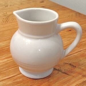 Vintage Emile Henry Whiter Ceramic Creamer